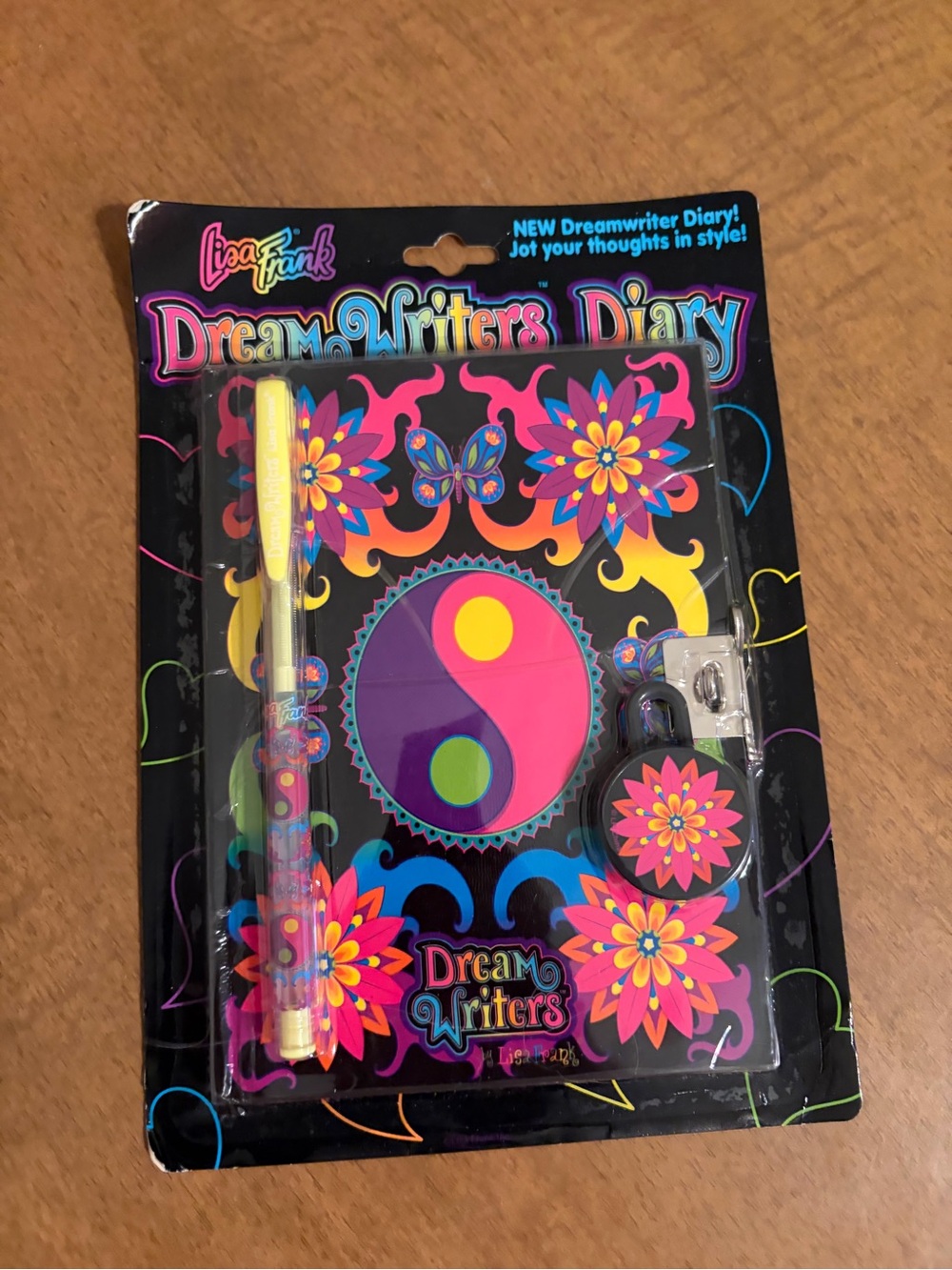 Lisa Frank DreamWriters Diary - Hot Pink and Purple Print